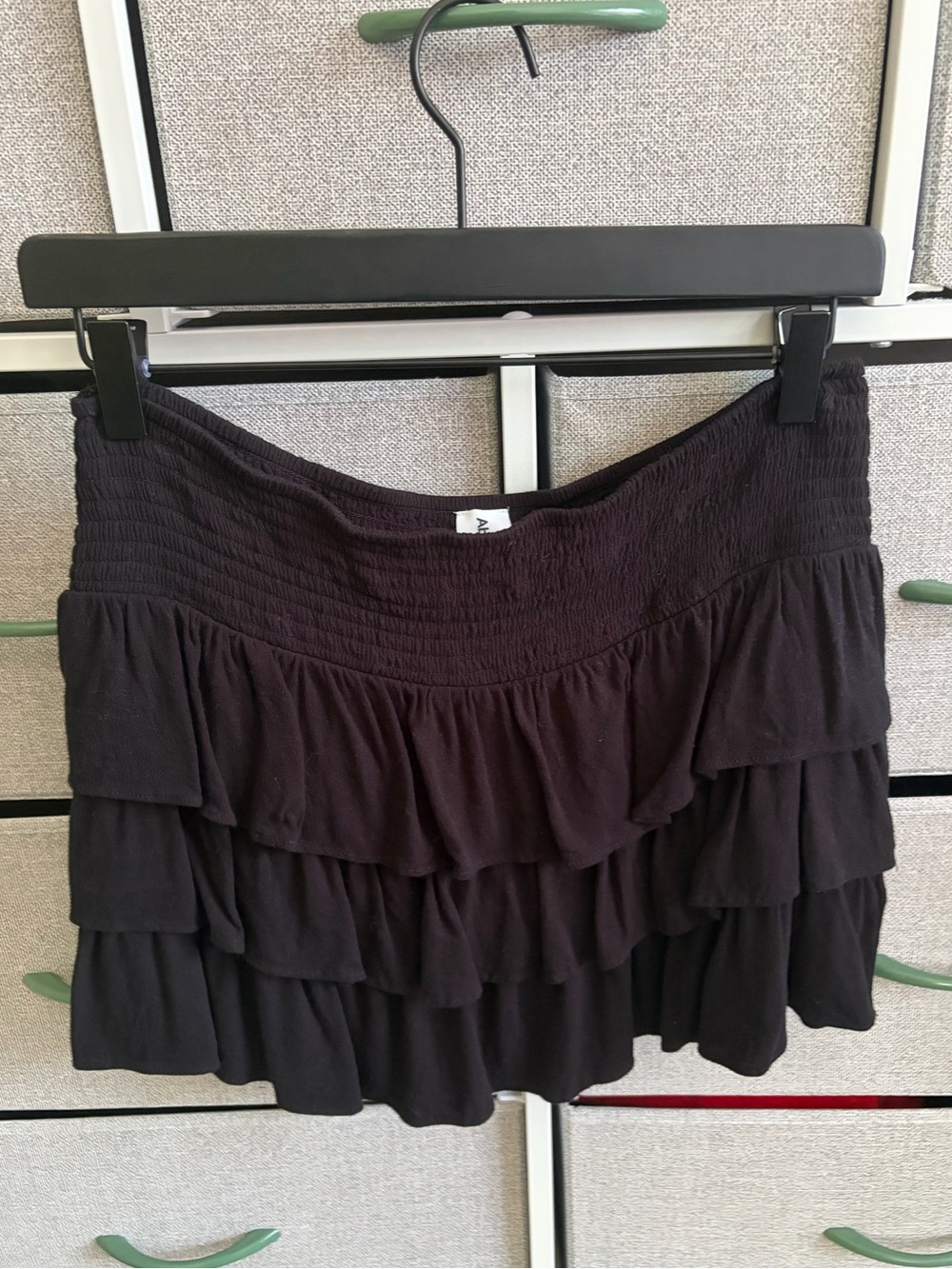 Abound Black Tiered Skirt